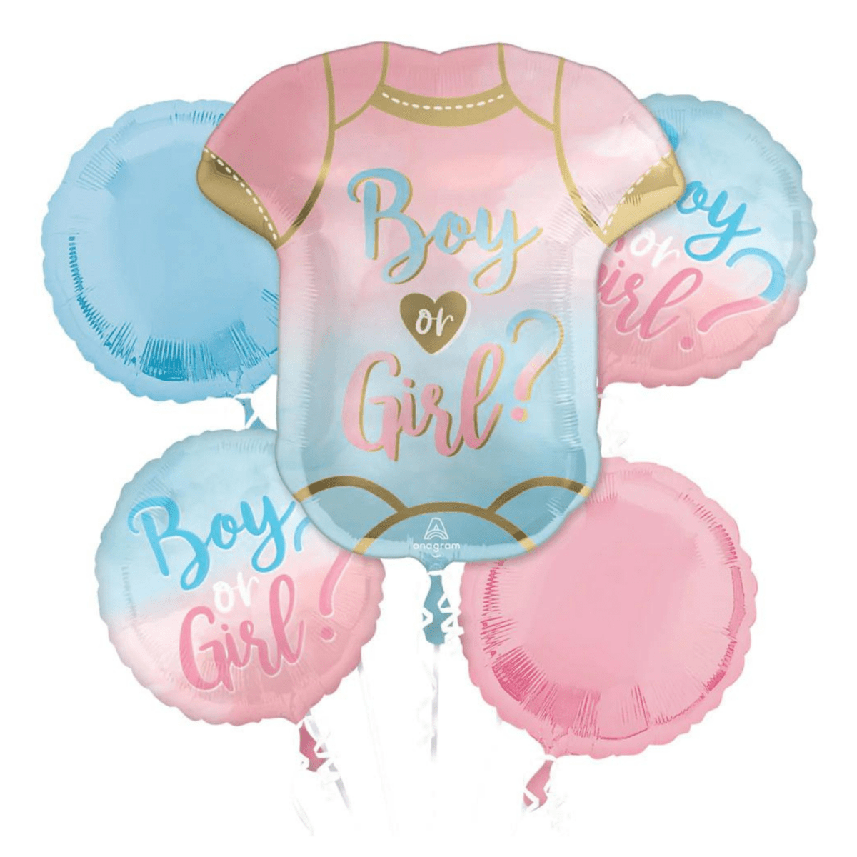 Baby Gender reveal | Balloons Bouquet| 5 pcs - My Queen