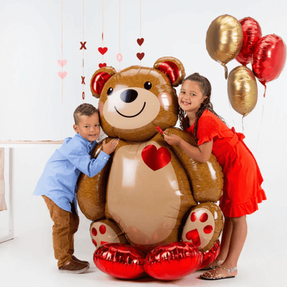 Big Cuddly Teddy AIRLOONZ |Foil Balloon 48in |Extra large - My Queen