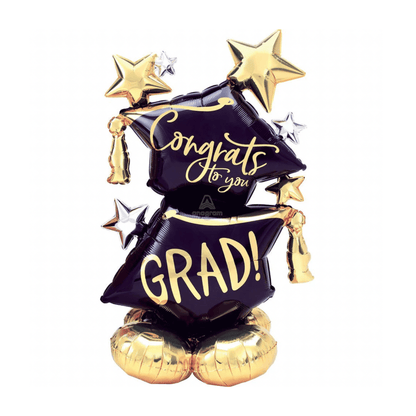 Congrats To You Grad AIRLOONZ |Foil Balloon 51in | Extra large - My Queen