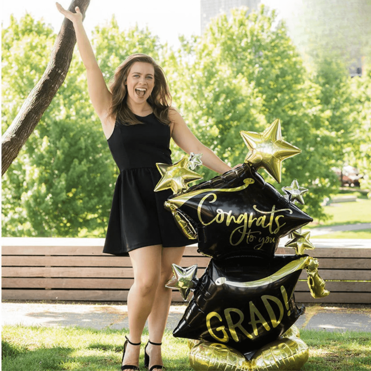 Congrats To You Grad AIRLOONZ |Foil Balloon 51in | Extra large - My Queen