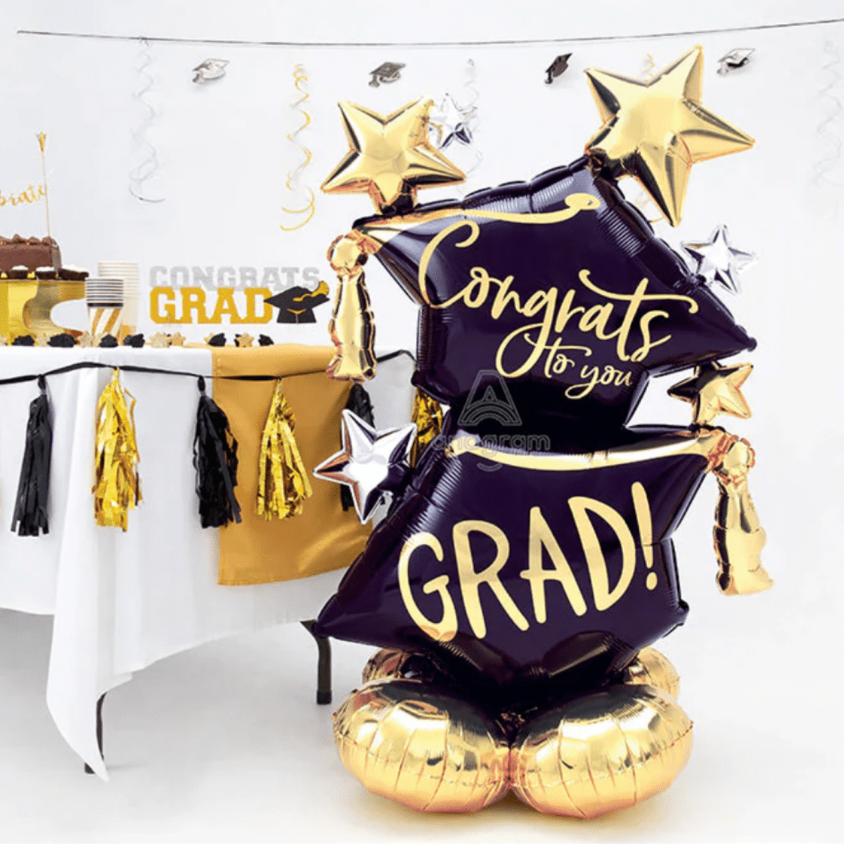 Congrats To You Grad AIRLOONZ |Foil Balloon 51in | Extra large - My Queen