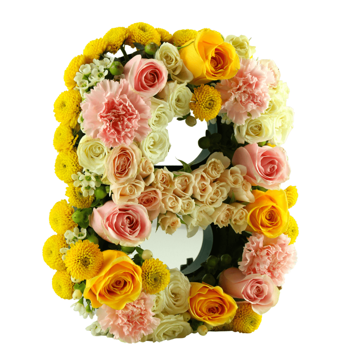 Floral numbers| anniversary, birthday centerpiece - My Queen