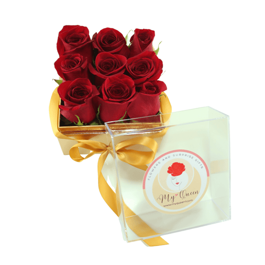 Flowers Box Red Roses - My Queen