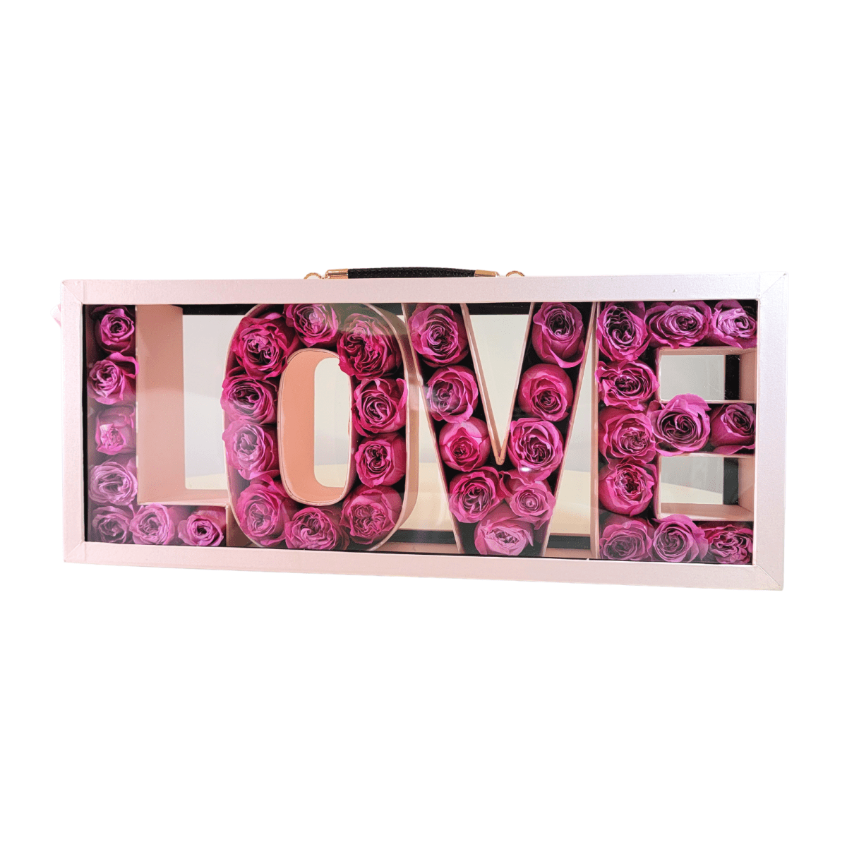 LOVE is ... | Unique Shaped "LOVE" Flowers Gift box - My Queen