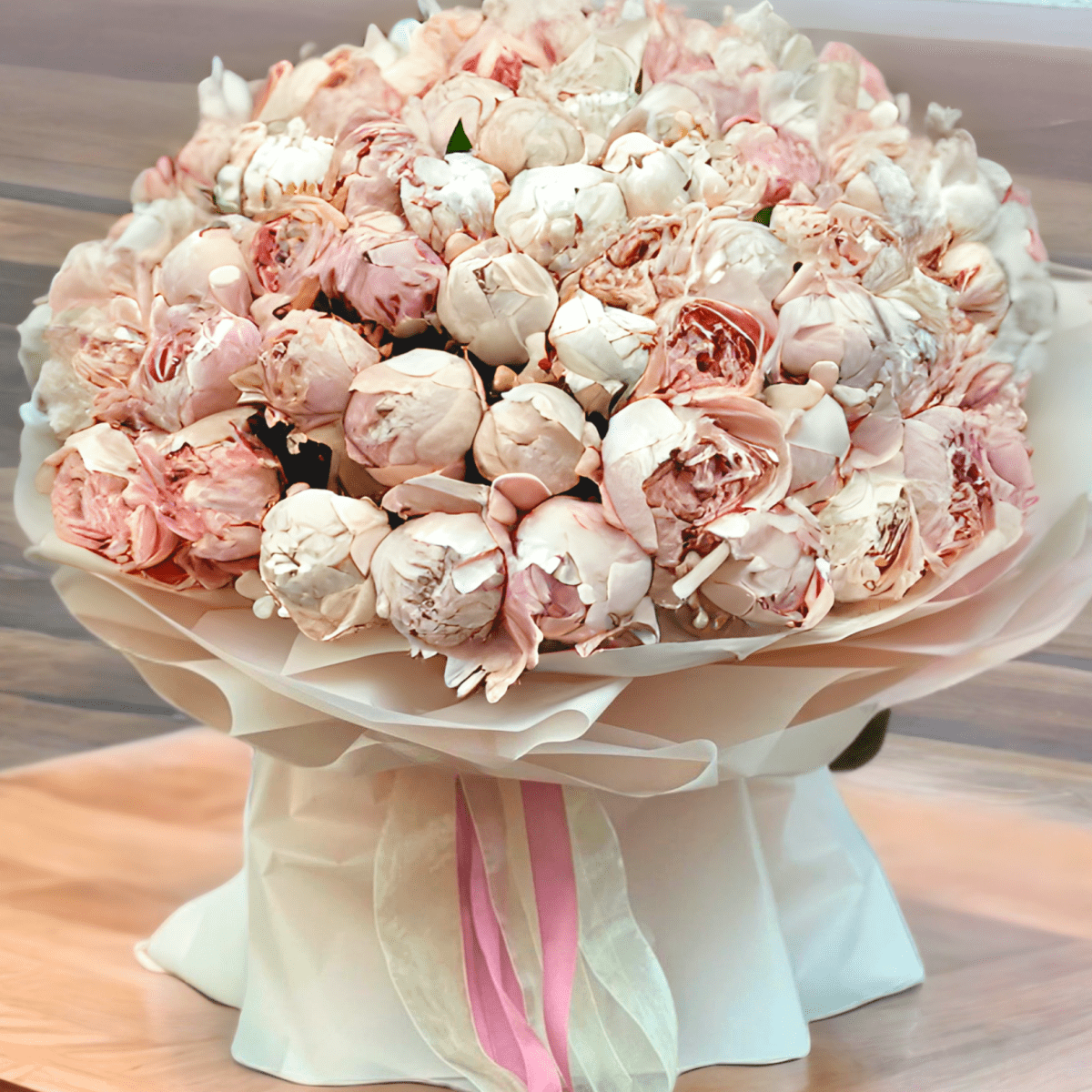 Peonies bouquet "Queen's Delight" from 10 - 100 pcs - My Queen