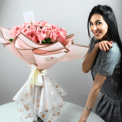 Premium Rose Flower Bouquet "Majestic Blooms" | 12 pcs | 24pcs | 36pcs - My Queen