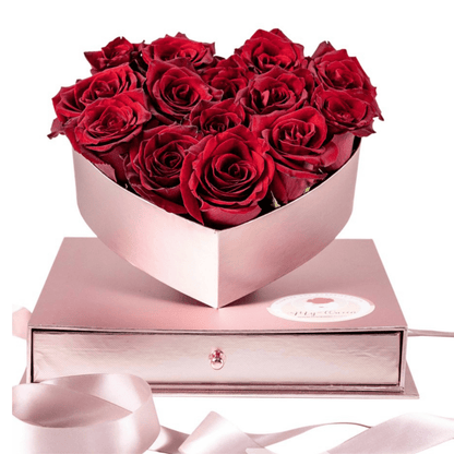 Red Queen | Flowers and Belgian Chocolate Surprise Gift Box - My Queen