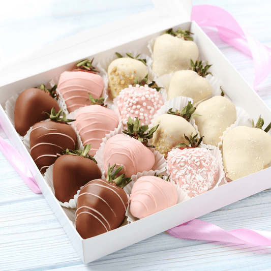 Strawberries in Belgian chocolate, Daily made, 16 pcs - My Queen