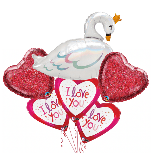 Swan Love | Balloons bouquet | 6pcs (Copy) - My Queen