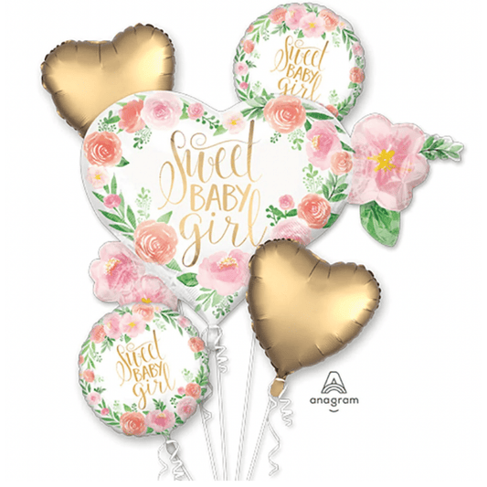 Sweet Baby Girl| Balloons Bouquet | 5 pcs - My Queen